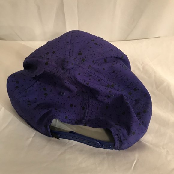 Jordan Jump Man Adjustable Snap Backing Purple/Black Flat Bill Athletic Hat - Picture 5 of 6